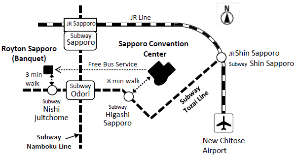 Access Map to the Sapporo Convention Center