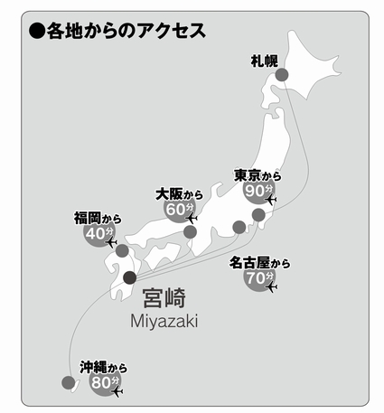 各地からのアクセス