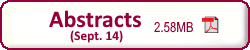 69th SBJ Meeting abstracts (September 14)　