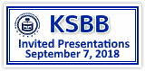 KSBB Invited Presentations  September 7, 2018