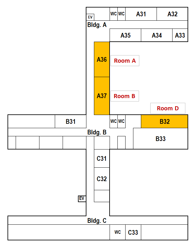 Center for General Education  (Bldgs A, B, C)  3F