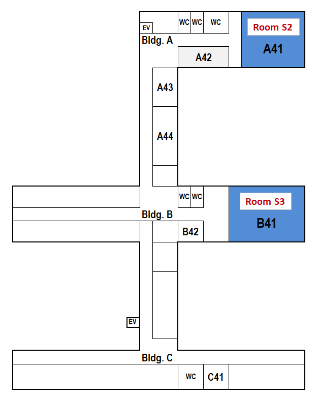 Center for General Education  (Bldgs A, B, C)  4F