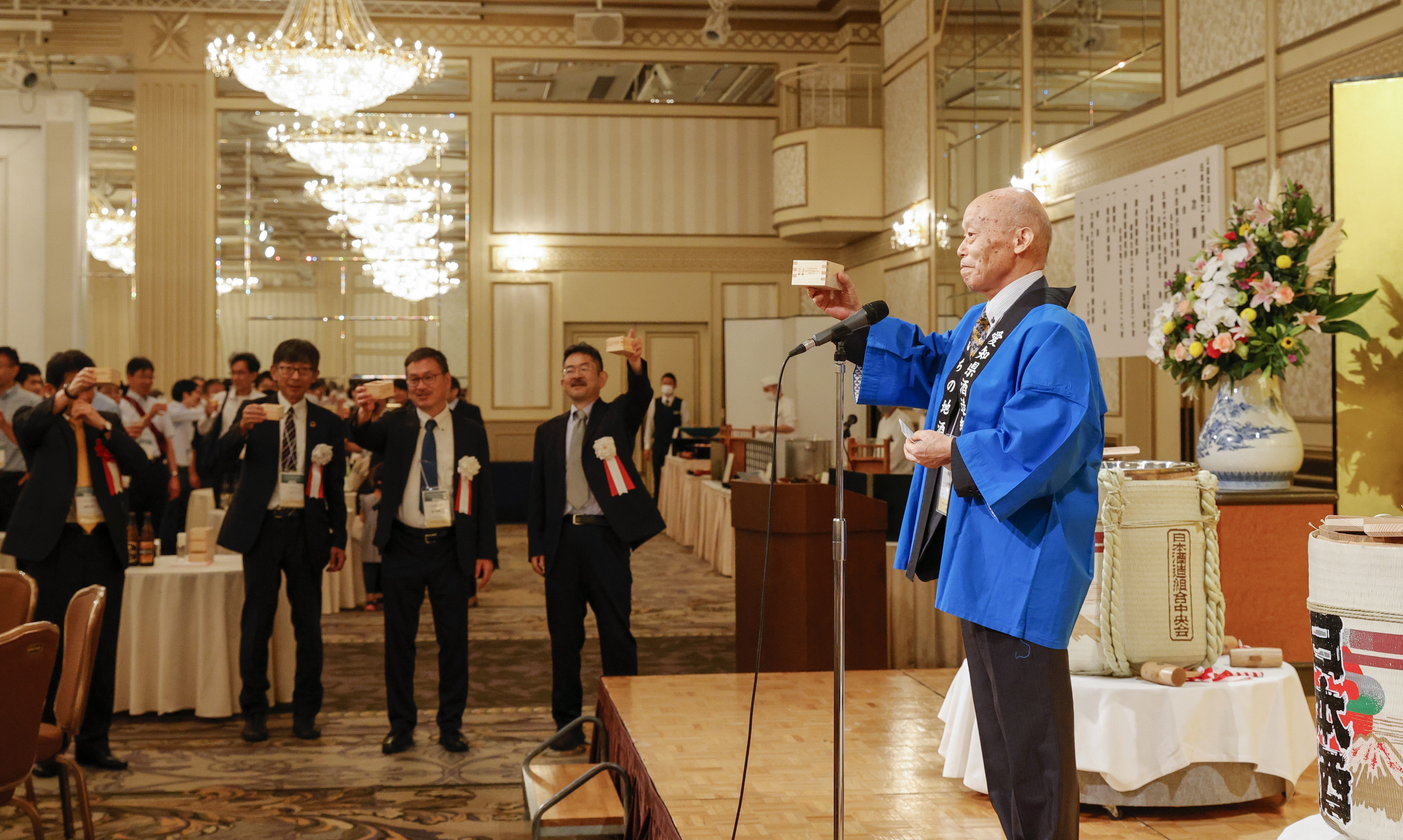 小林先生　乾杯