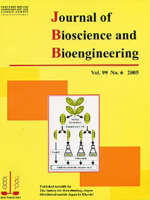 Journal of Bioscience and Bioengineering Vol. 99, No. 6 (June 2005) Cover